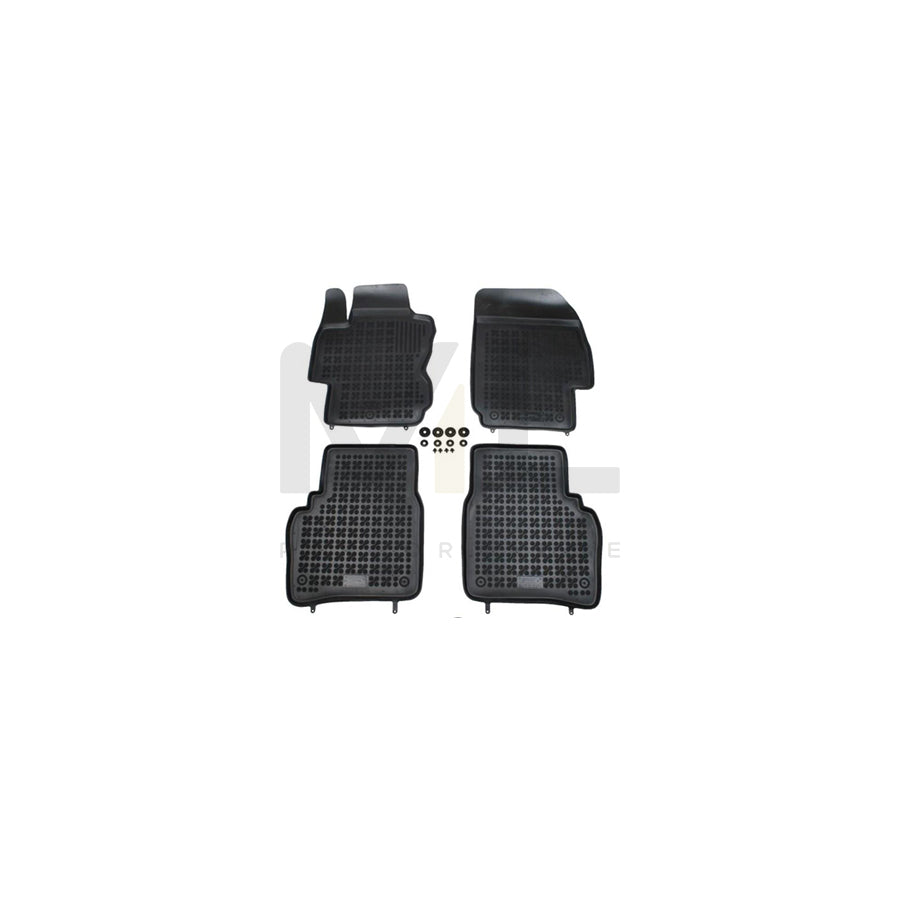 REZAW PLAST 201802 Floor mat set for NISSAN Note I (E11, NE11) Elastomer, Front and Rear, Quantity: 4, Black