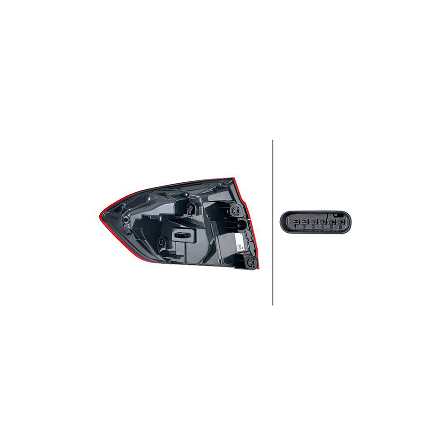 Hella 2SD 012 147-421 Rear Light For BMW 3 Saloon (F30, F80)
