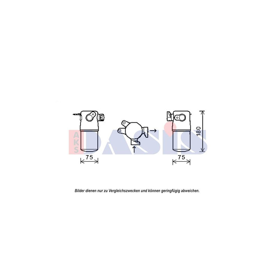 AKS Dasis 800610N Dryer, Air Conditioning for Audi A8 D3 (4E2, 4E8)