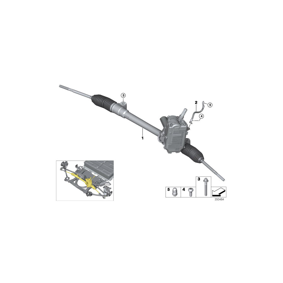 Genuine BMW 32106891573 I01 Exch. Steering Box, Electr. (Inc. i3 120Ah Rex, i3s 94Ah & i3s 120Ah Rex) | ML Performance US