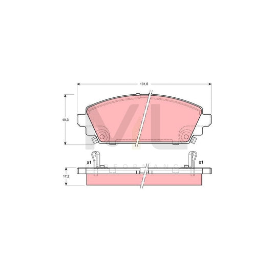 TRW Gdb3189 Brake Pad Set With Acoustic Wear Warning | ML Performance Car Parts