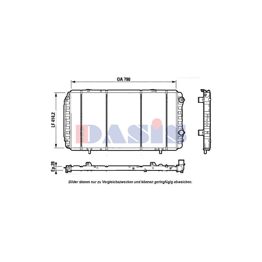 AKS Dasis 080072N Engine Radiator