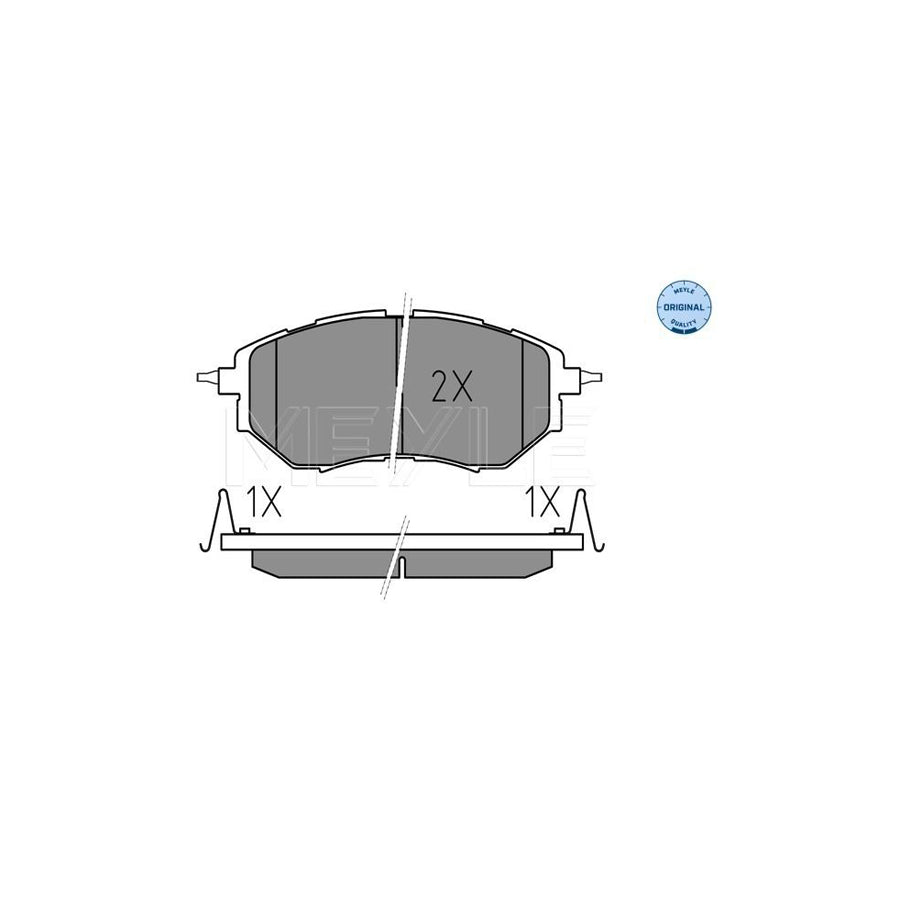 Meyle 025 242 2218/W Brake Pad Set