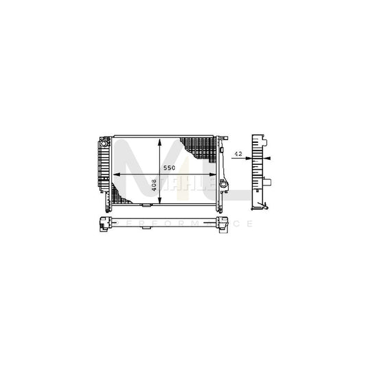MAHLE ORIGINAL CR 277 000S Engine radiator for BMW 3 Series Brazed cooling fins | ML Performance Car Parts