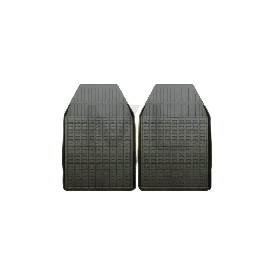 POLGUM Universal fit 210C Floor mat set Elastomer, Front, Quantity: 2, Black