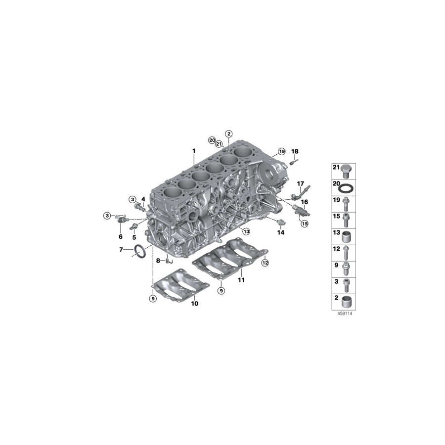 Genuine BMW 11428576536 G05 G21 G01 Oil Spraying Nozzle (Inc. 740dX, X4 30dX & 730dX) | ML Performance US Car Parts