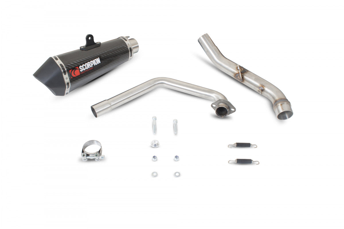 Scorpion RHA151CEO Honda CBR125 R Serket Taper Full System - Carbon Fibre Sleeve | ML Performance US US