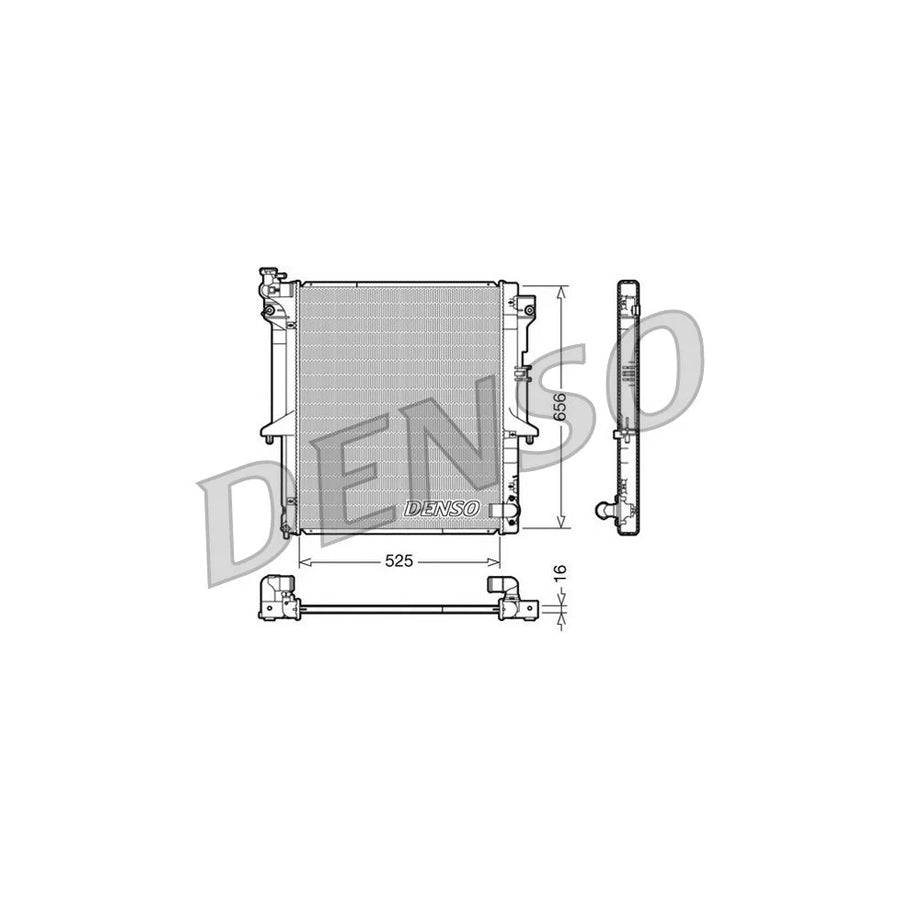 DENSO DRM45017 Engine Radiator for Mitsubishi L200 / Triton IV Pickup (Ka, Kb)
