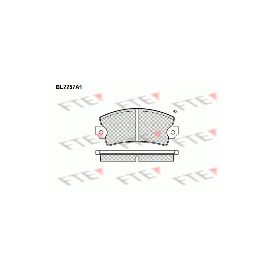 FTE Bl2257A1 Brake Pad Set
