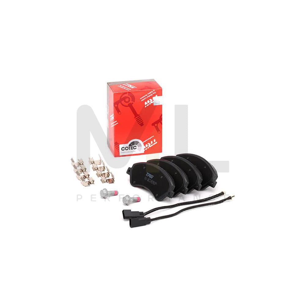 TRW Cotec Gdb1723 Brake Pad Set For Ford Transit Incl. Wear Warning Contact, With Brake Caliper Screws, With Accessories | ML Performance Car Parts