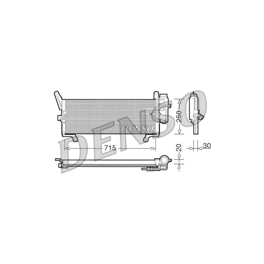 DENSO DCN09094 Air Conditioning Condenser for Fiat Punto