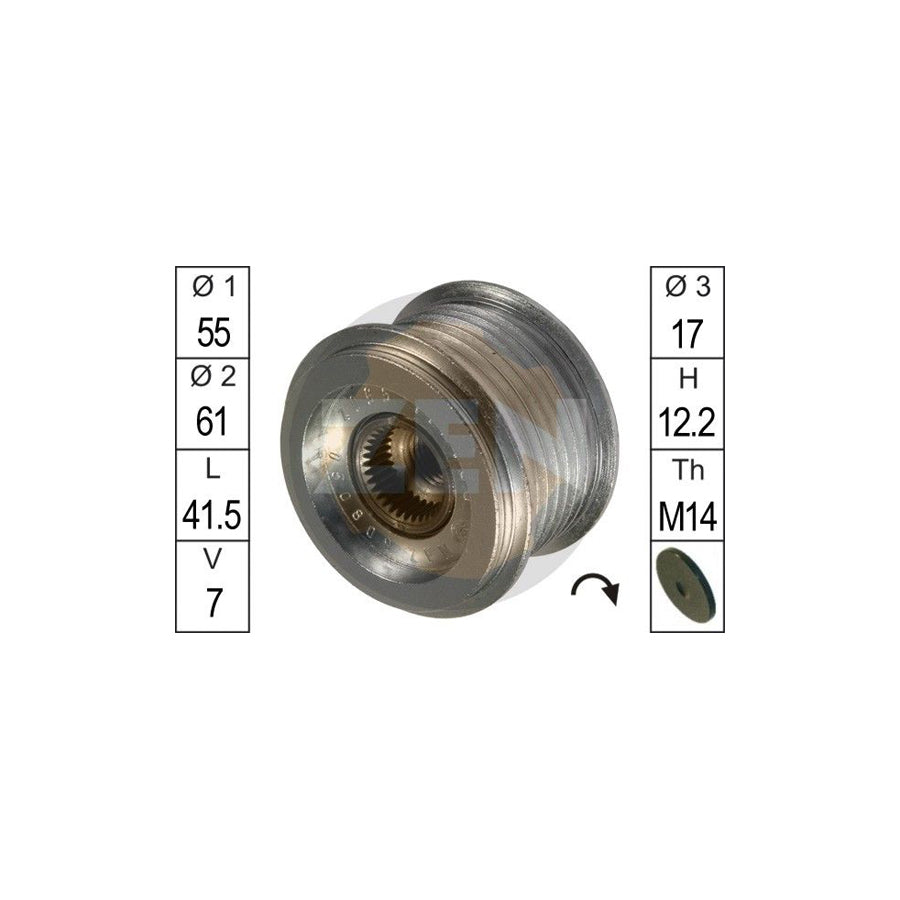 Era ZN5502 Alternator Freewheel Clutch