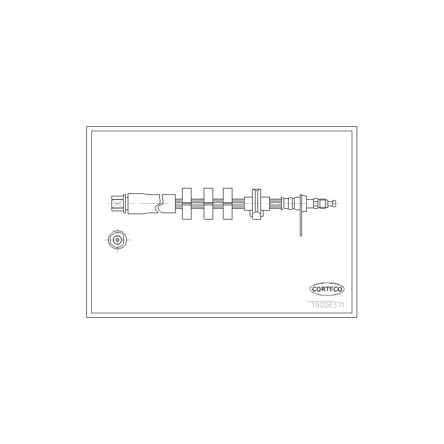 Corteco 19026371 Brake Hose for Peugeot 406