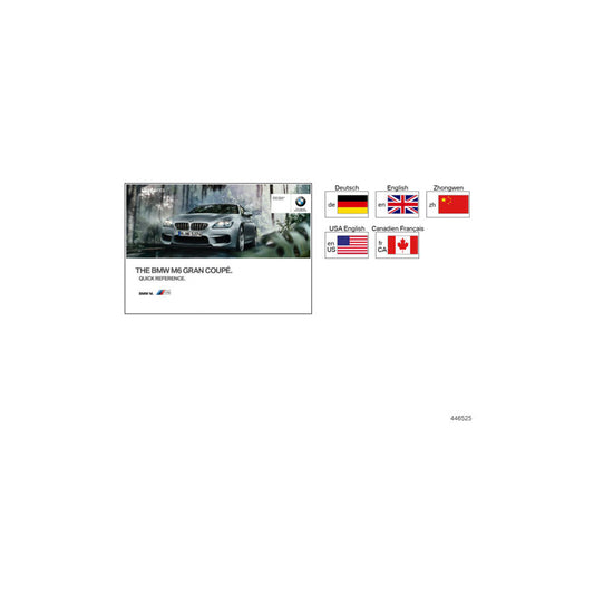 Genuine BMW 01402961511 F06 Quick Refer.Guide For F06M Headunit High ENUS (Inc. M6) | ML Performance US Car Parts