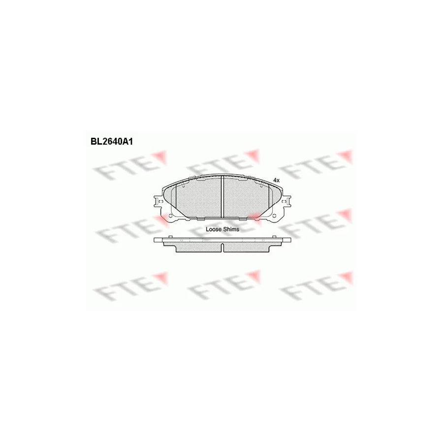 FTE 9010883 Brake Pad Set