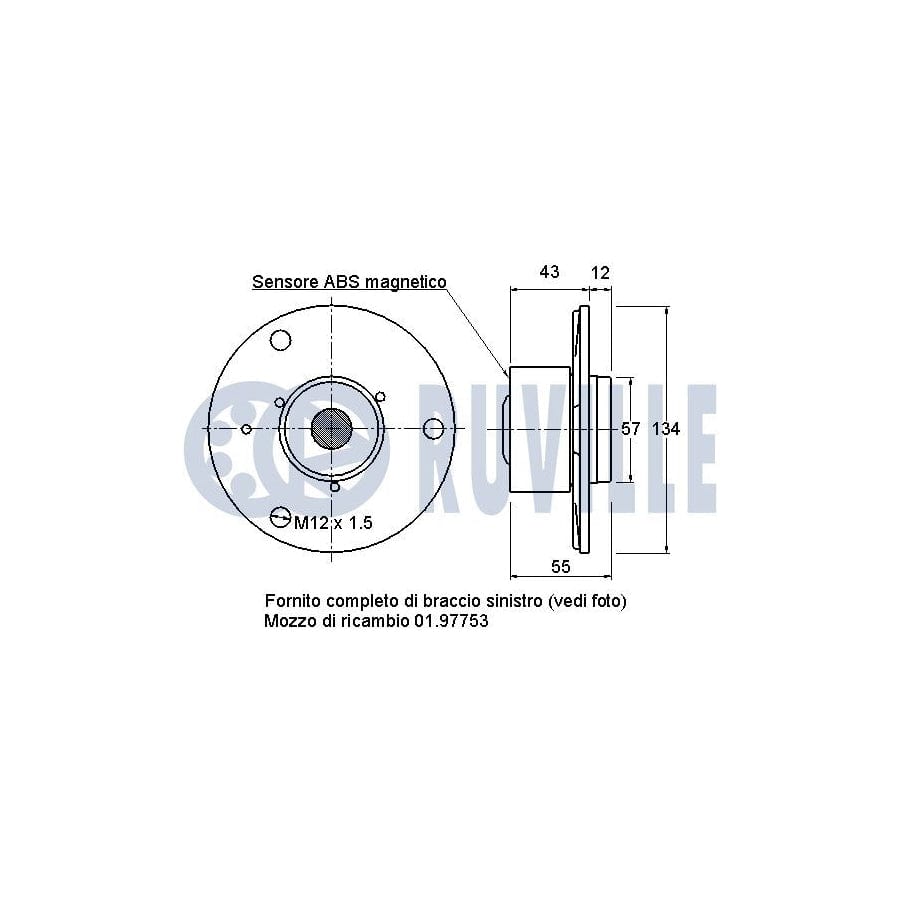 Ruville 985316 Axle Bush