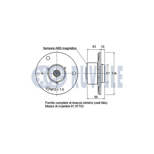 Ruville 985316 Axle Bush