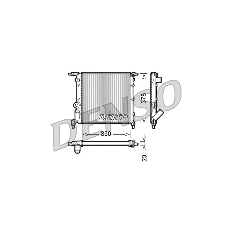 DENSO DRM23005 Engine Radiator for Renault Clio