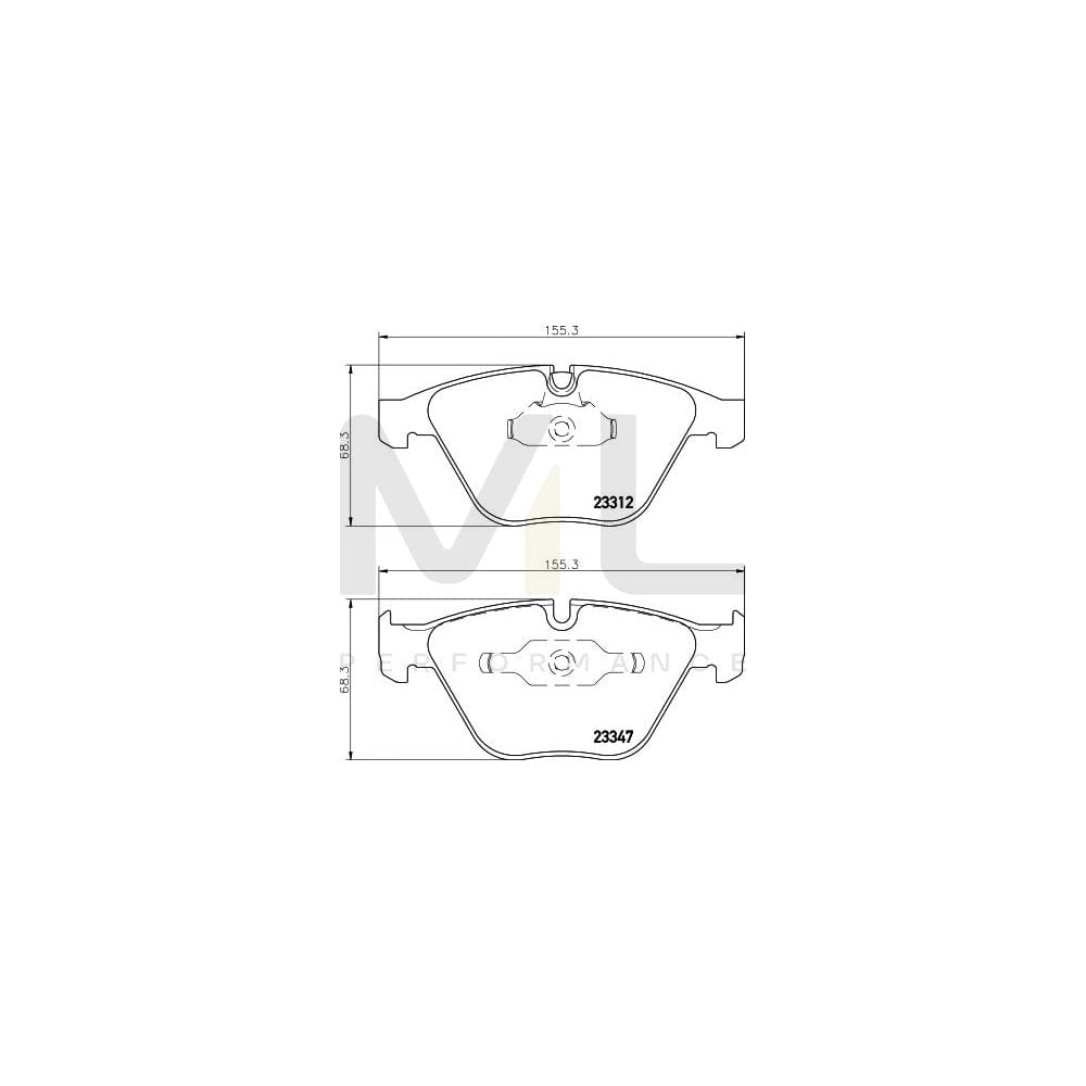 Hella 8DB 355 009-271 Brake Pad Set Prepared For Wear Indicator