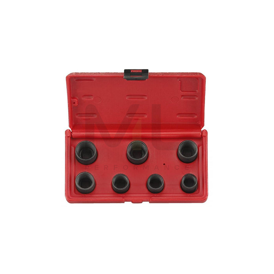 FORCE 907U5 Impact socket Length: 38mm, Spanner size: 17, 18.5, 20, 21.5, 23, 24.5, 26, Drive: 1/2Inch, Number of tools: 7, Weight: 900g