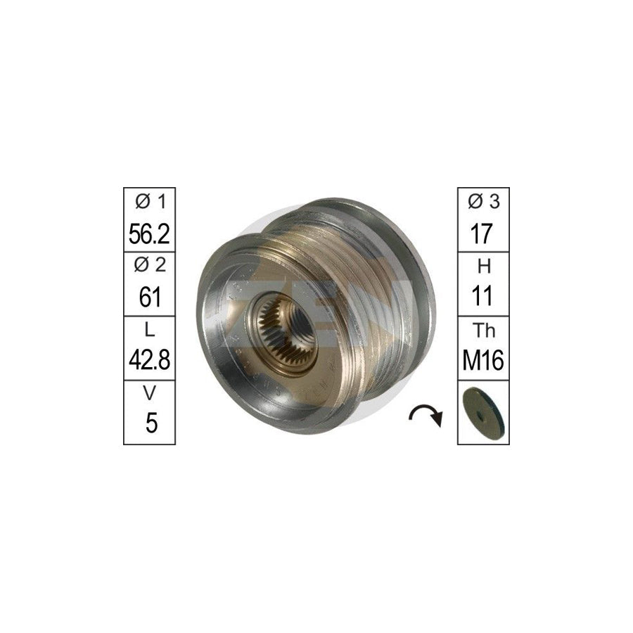 Era ZN5385 Alternator Freewheel Clutch
