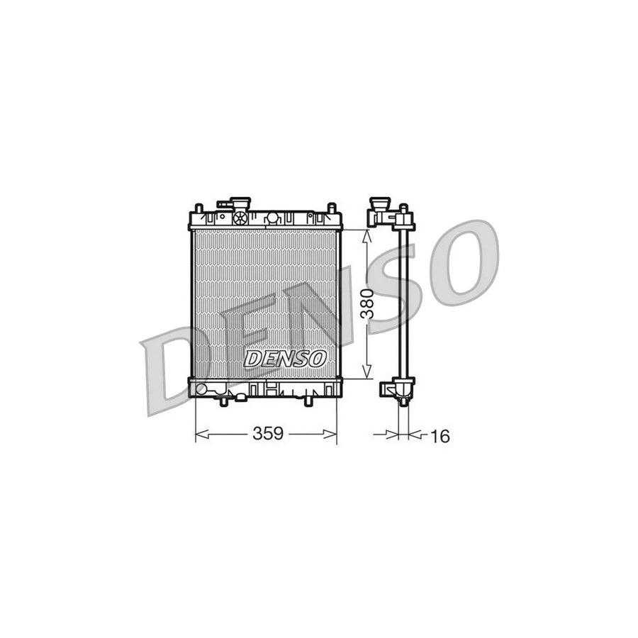 DENSO DRM46001 Engine Radiator for Nissan Micra II Hatchback (K11)
