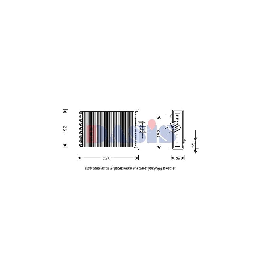 AKS Dasis 529006N Heater Matrix