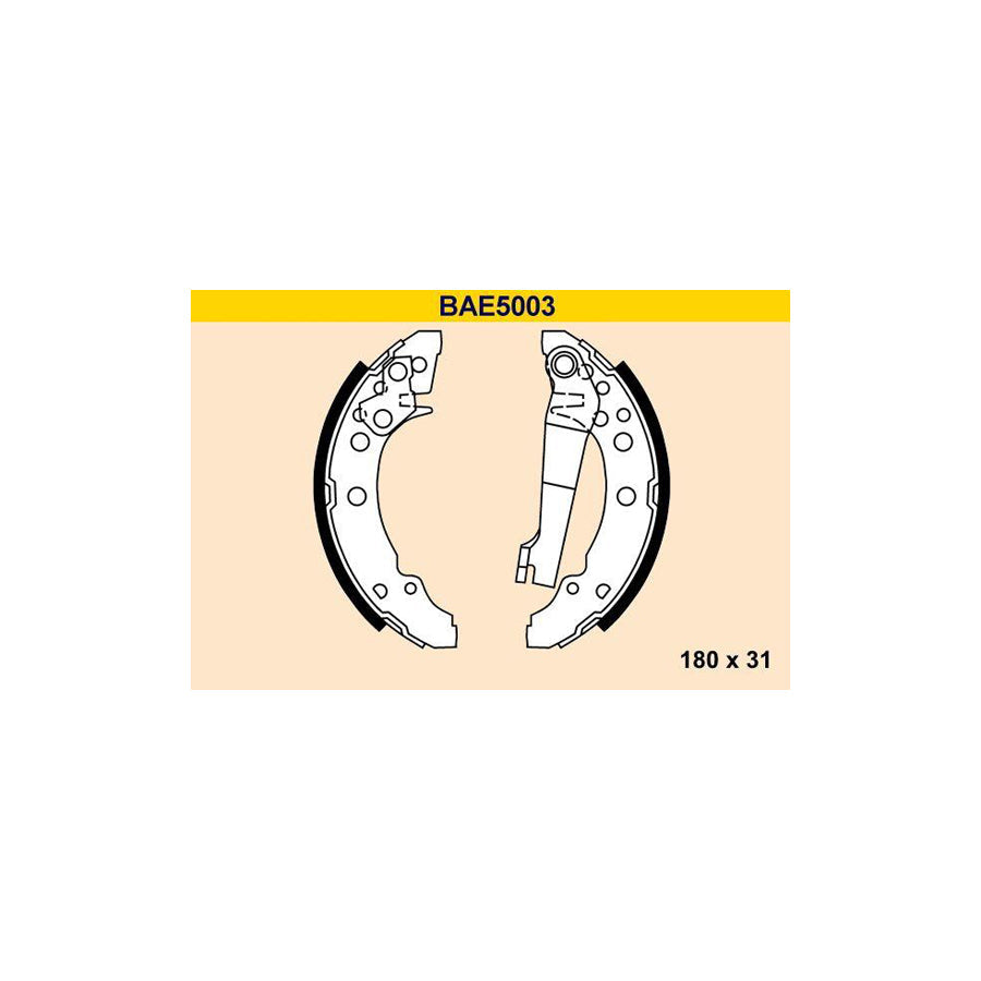 Barum Bae5003 Brake Shoe Set