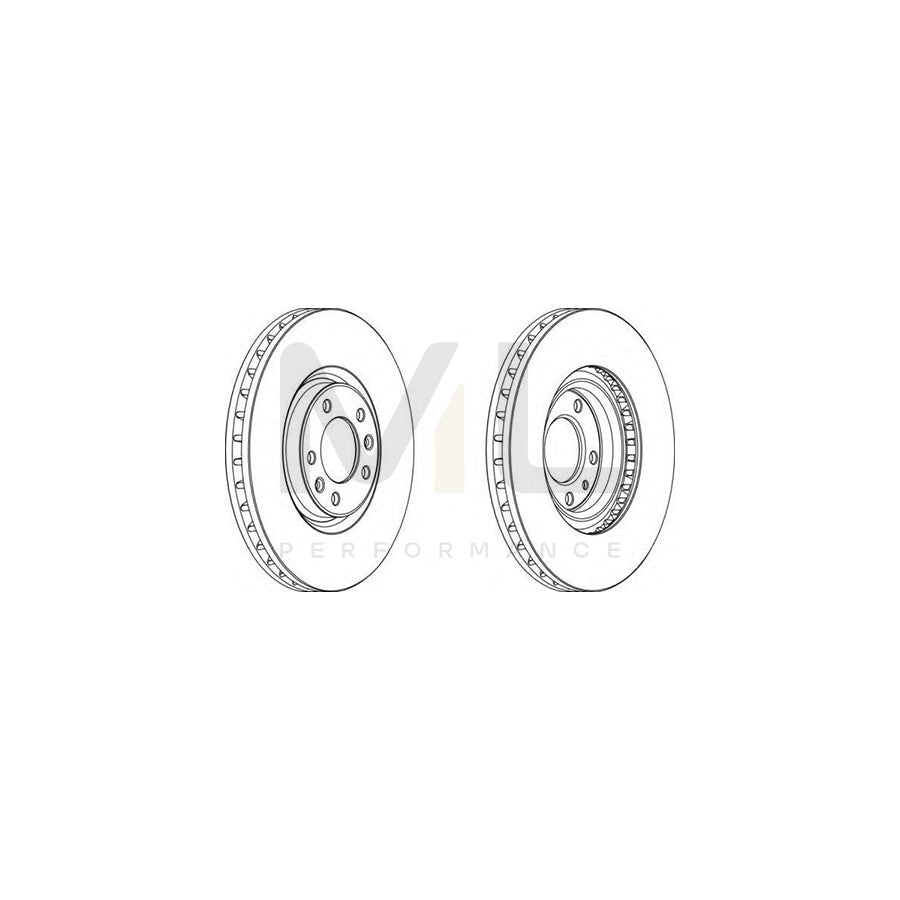 FERODO DDF1114-1 Brake Disc for PEUGEOT 607 Saloon Vented, with bolts/screws | ML Performance Car Parts