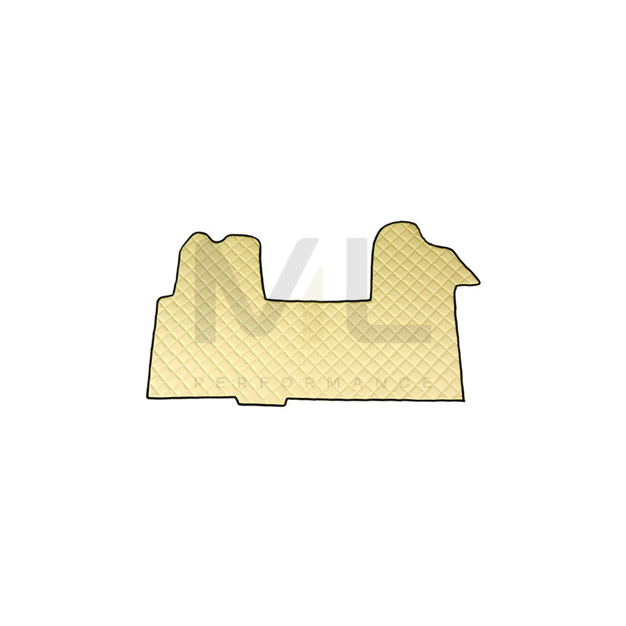 F-CORE FL20 CHAMP Floor mat set for RENAULT MASTER Leatherette, Front, Quantity: 1, Ivory White