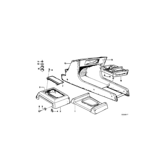 Genuine BMW 51161873021 E21 Cover (Inc. 316, 318 & 323i) | ML Performance US Car Parts