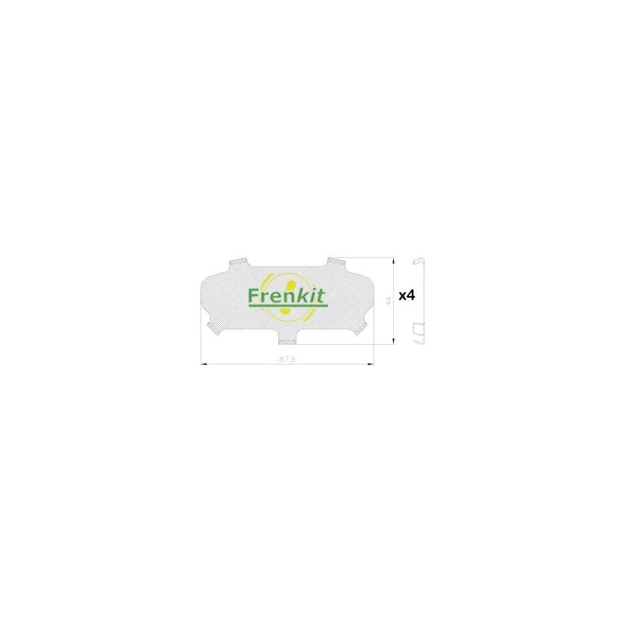 Frenkit 940300 Anti-Squeal Foil, Brake Pad (Back Plate)
