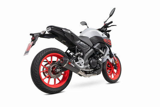 Scorpion RYA119SYSCEO Yamaha MT-125 Euro 5 Serket Taper Full System - Carbon Fibre Sleeve | ML Performance US US