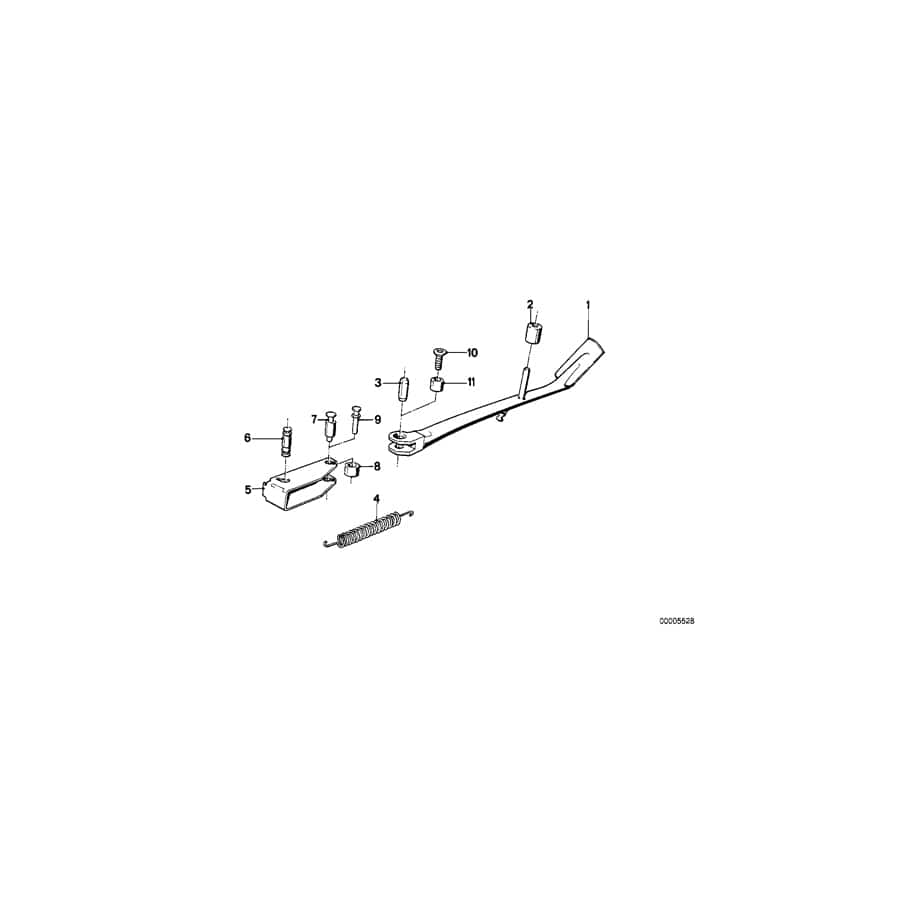Genuine BMW 46531238290 Tension Spring (Inc. R65) 1 | ML Performance UK Car Parts