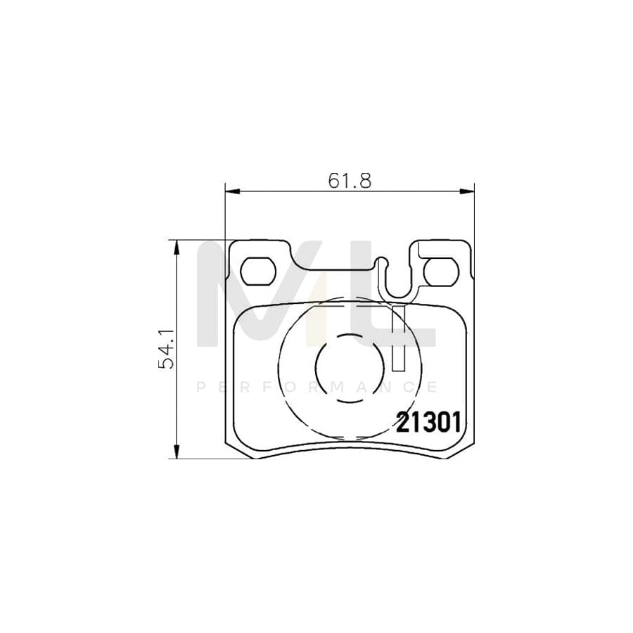 TEXTAR 2130104 Brake pad set prepared for wear indicator | ML Performance Car Parts