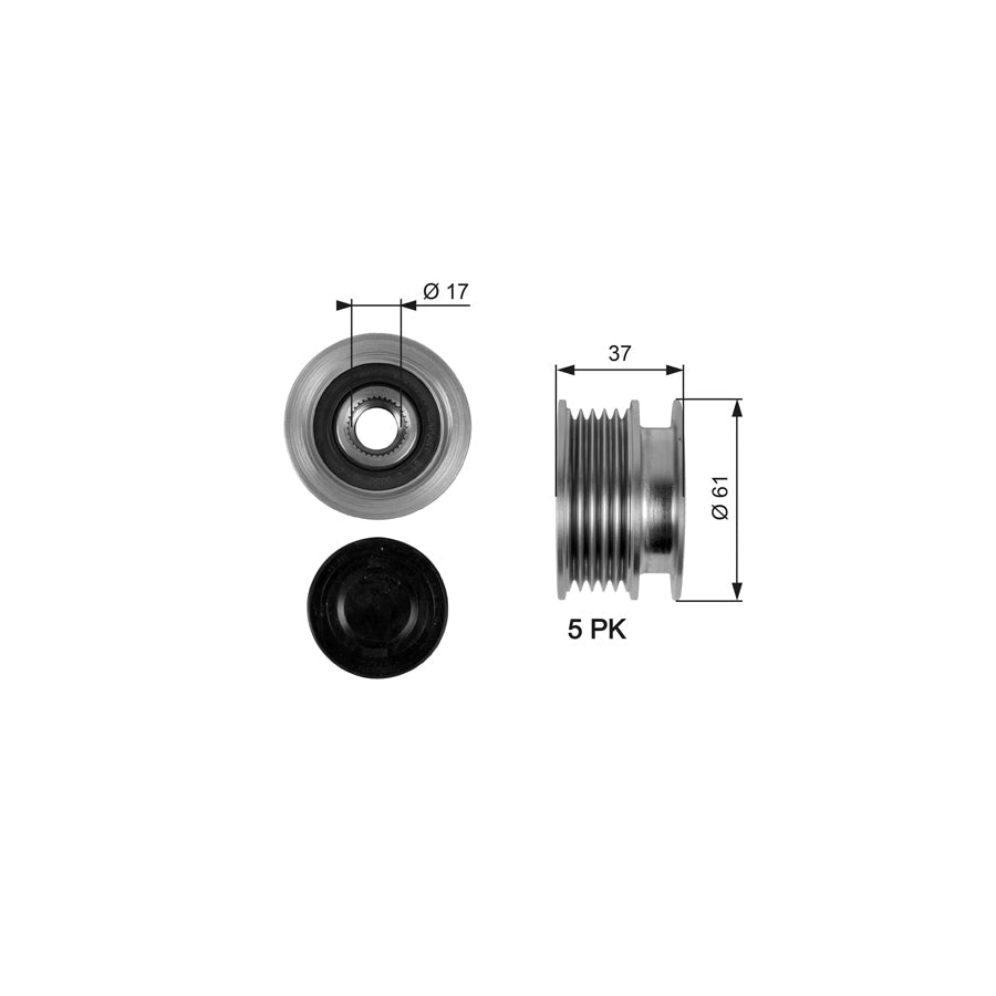 Gates OAP7102 Alternator Freewheel Clutch