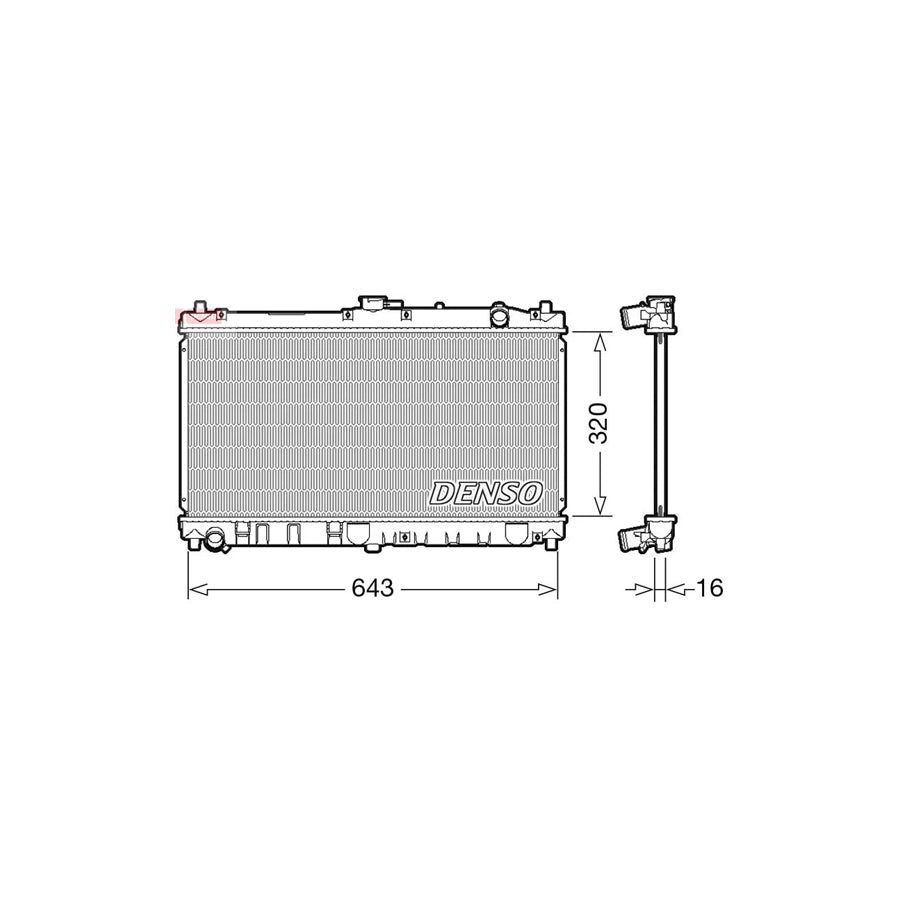 DENSO DRM44031 Engine Radiator