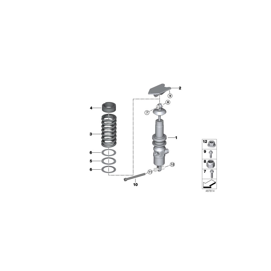 Genuine BMW 33508321018 Rear Coil Spring 170-60-170 (Inc. M4 GT4) | ML Performance US Car Parts