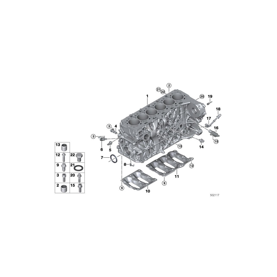 Genuine BMW 11428576220 G12 G06 G05 Oil Spraying Nozzle (Inc. 750dX, X7 M50dX & X5 M50dX) | ML Performance US Car Parts