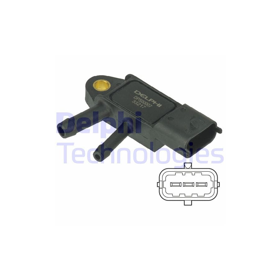 Delphi Dps00007 Sensor, Exhaust Pressure