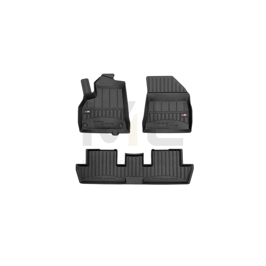 FROGUM Tailored, ProLine 3D427273 Floor mat set for PEUGEOT 3008 I (0U_) Elastomer, Front and Rear, Quantity: 3, Black, (LHD)