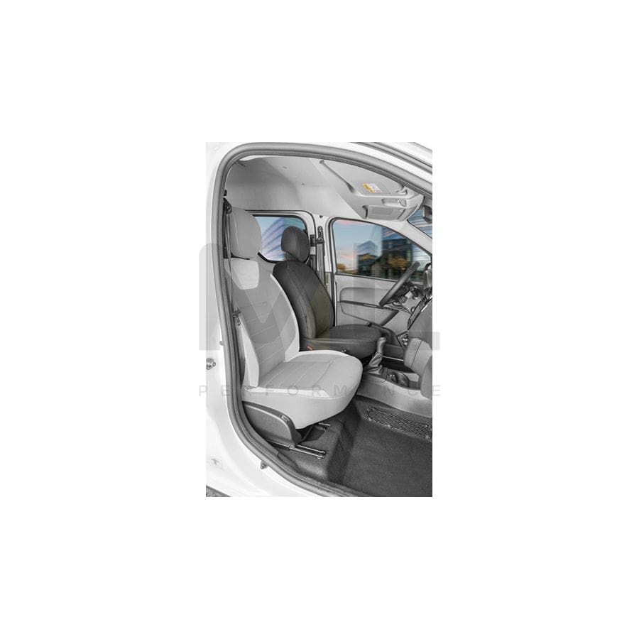 WALSER 10544 Car seat cover for DACIA DOKKER Grey, Polyester, Front