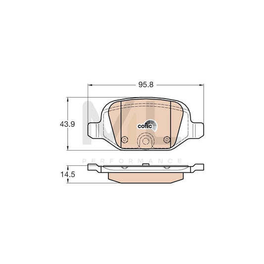 TRW Gdb1981 Brake Pad Set For Fiat 500 Cotec, Not Prepared For Wear Indicator | ML Performance Car Parts
