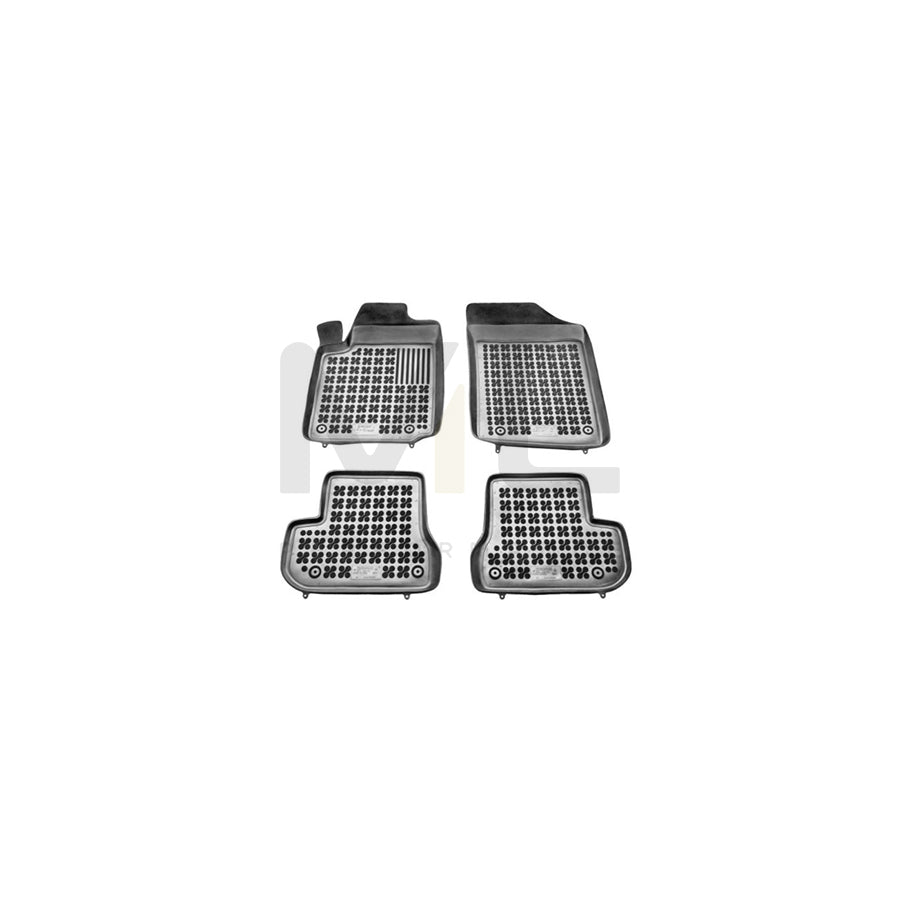 REZAW PLAST Tailored 201216 Floor mat set for CITROﾃ起 C2 Hatchback (JM) Elastomer, Front and Rear, Quantity: 4, Black