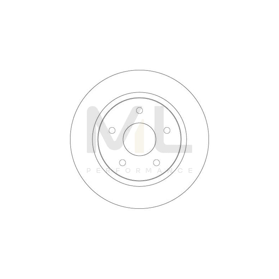 TRW DF6325 Brake Disc Solid, Painted | ML Performance Car Parts