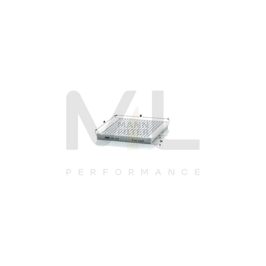 MANN-FILTER CUK 2137 Pollen filter Activated Carbon Filter