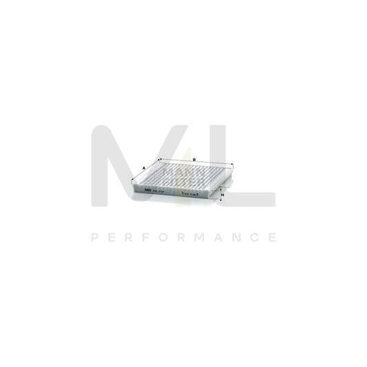 MANN-FILTER CUK 2137 Pollen filter Activated Carbon Filter