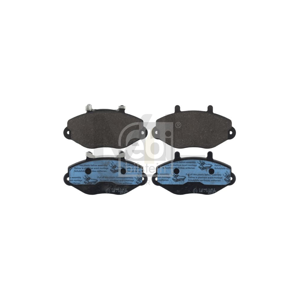Febi Bilstein 116070 Brake Pad Set For Ford Transit Front Axle, With Acoustic Wear Warning