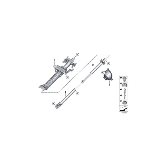 Genuine BMW 32306867225 G31 G32 G30 Manually Adjust. Steering Column (Inc. 640dX, 530iX & 530dX) | ML Performance US