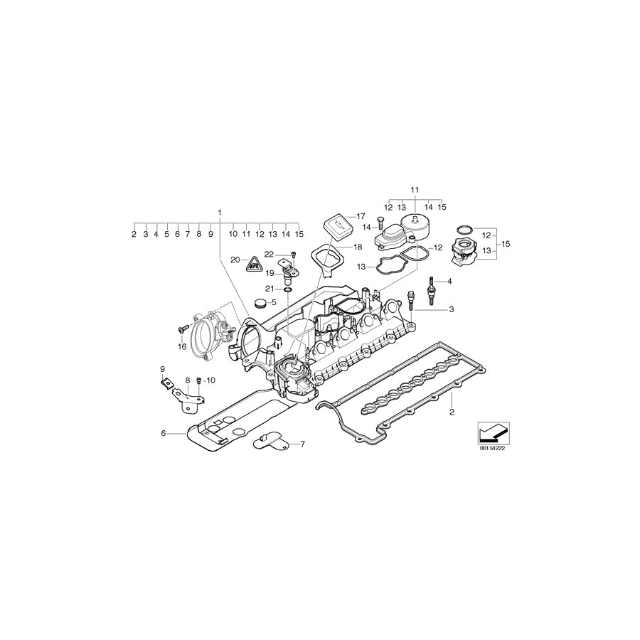 Genuine BMW 11127787978 E91 E87 E90 Holder, Cover (Inc. 120d, 320td & 318td) | ML Performance US Car Parts
